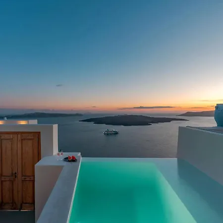 Luxury Grand Santorini 3 Bedrooms Unforgettable Caldera Sea Views * 산토리니